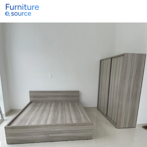 โครงเตียงขนาดคิงไซส์สุดหรูทำจากไม้ MDF ที่ออกแบบทางวิศวกรรมพร้อมลิ้นชักเก็บของในตัวและรางแบบนุ่ม - Product Image 3