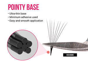 CharmLash <b>Lash</b> Extensions Wholesale Promade Eyelash Extension <b>Fans</b> Custom <b>Lash</b> Packaging Short Sharp Stem Heat Bonded Volume - Product Image 3