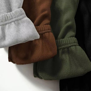 Pantalon de survêtement décontracté pour homme, 100 % coton, taille haute, plissé devant, chaud pour l'hiver - Product Image 2