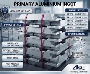 Lingot d'aluminium primaire, barre métallique haute pureté 99,70 % à 99,89 %, 800 x 200 x 85 mm pour le moulage et la fabrication - Product Image 4