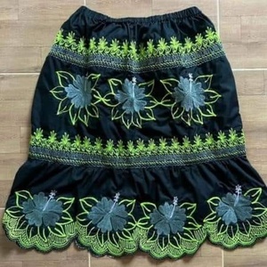 กระโปรงสั้นทรงเอไลน์สำหรับผู้หญิงกระโปรงผู้หญิงเอวยางยืดกระโปรงลายดอกไม้ปักลายดอกไม้แนวสตรีทมินิ - Product Image 2