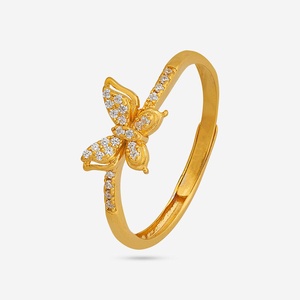 Bague en diamant platine avec placage rhodium - Design romantique pour un usage quotidien (argent 92,5) - Product Image 1