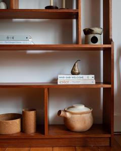 Estante de almacenamiento de madera con múltiples compartimentos abiertos, estantería independiente moderna, estante de exhibición para sala de estar y dormitorio - Product Image 2