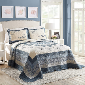 Lightweight Breathable Factory Wholesale King Queen 3pcs 100% Organic Cotton Gots Certificate Home Round Design <b>Bedspread</b> Covers - Product Image 6