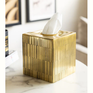 Servilleteros reales Material de madera y metal Durable Hecho a mano Lujo Hogar Hotel Restaurante Uso Elegante Diseño moderno funcional - Product Image 5