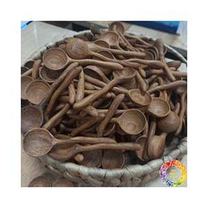 ส้อมช้อนไม้100% ทำจากไม้-ช้อนไม้ทำด้วยมือ-ช้อนครัวทำจากธรรมชาติที่ยั่งยืน - Product Image 3