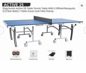 Custom Branded <b>Table</b> Tennis Stag Iconic Active 25 <b>Table</b> Tennis <b>Table</b> Full Size Professional <b>Table</b> At <b>Low</b> Price - Product Image 2