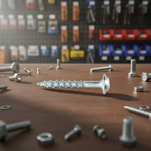 Tornillo Autorroscante para Madera con Cabeza Plana, Rosca Gruesa, Métrica/Pulgadas, de Acero Inoxidable/Acero al Carbono, Recubrimiento de Zinc/Níquel, con Punta Phillips/Pozi - Product Image 1