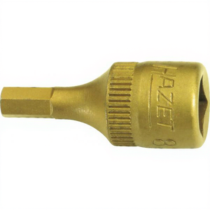 Hazet 1/4'' Screwdriver <b>Socket</b> Hexagonal Square with Tin Coating - Product Image 3