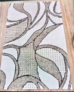 Ensemble de tapis en laine noués à la main, à poils longs, tissage plat moderne, couleur unie, design touffeté moelleux, imprimé par des artisans indiens - Product Image 4