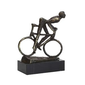 Sculptures en métal d'art abstrait d'argent de fonte d'aluminium Sculptures en métal finies par argent pour le dessus de table de Sculptures de décoration à la maison. - Product Image 3