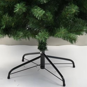 Sapin de Noël artificiel vert en PVC écologique Wanhui, design sapin, debout sur le sol, avec lumières LED blanc chaud, ornement - Product Image 6