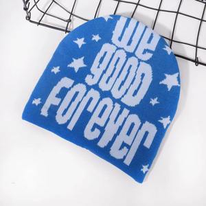 High Quality Customized Manufacturer Winter Puff Printing <b>Green</b> <b>Beanie</b> Cuffed Cuffless Winter <b>Beanies</b> Caps - Product Image 3