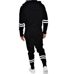 Logo personnalisé Survêtement pour hommes Vente en gros Private Label Zip Up Sportswear Hoodies Jogging Costumes 2 pièces Survêtements Ensemble Fabricant - Product Image 6