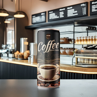 Café glacé au lait aromatisé sans sucre, faible en calories, certifié HALAL HACCP ISO, fabriqué au Vietnam, prix de gros