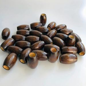 Perles en bois ovales, perles en bois pour la fabrication de bijoux, forme personnalisée et perles en bois colorées, façonnées et dimensionnées à la main, produit indien artisanal - Product Image 3