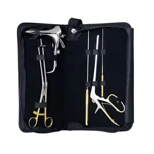Colposcópio conjunto ferramentas necessárias para colposcópios endocervicais, instrumentos cirúrgicos para obstetrícia ginecologia e pólipos cervicais