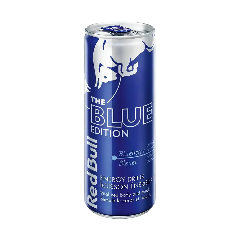 Red Bull Myrtilles 250ml Élevez votre énergie avec un éclat de Berry Bliss dans chaque gorgée