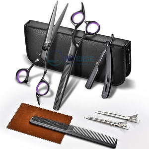 กรรไกรตัดแบบออฟเซ็ต Aichei Mountain สีดำด้านระดับพรีเมียม ตัดได้อย่างแม่นยำสำหรับการใช้งานระดับมืออาชีพ ใบมีดสแตนเลสทนทาน - Product Image 6