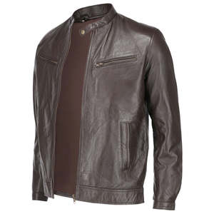 Chaqueta de Motociclista de Cuero con Camuflaje Personalizado, Unisex, Talla Grande, Primavera, Formal, Holgada - Product Image 1