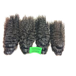 วิกผมมนุษย์สำหรับต่อผมมนุษย์แบบหยิกธรรมชาติทำจากผมตรงวัดอินเดีย100% - Product Image 1