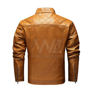 Veste en cuir pour homme respirante et chaude pour l'hiver, vêtements décontractés, veste en cuir pour homme à prix raisonnable - Product Image 4