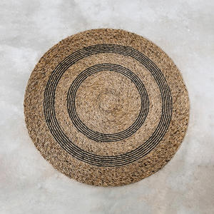 Alfombra de piso de rafia para sala de estar, decoración de área de dormitorio, Alfombra tejida a mano, alfombras redondas de algas marinas del mejor proveedor - Product Image 1