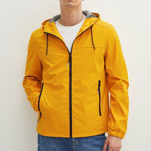 Veste coupe-vent décontractée pour homme, imperméable, à capuche, coupe-vent, en toile écologique, réversible, pour l'automne et l'hiver, avec options personnalisées - Product Image 2