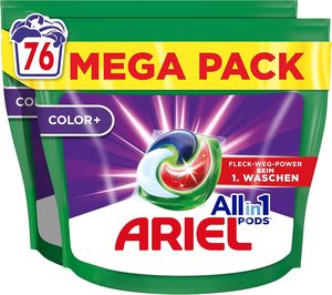 Ariel Allin1 Pods, capsules de détergent liquide couleur + 76 lavages, excellente élimination des taches pour le premier lavage - Product Image 6