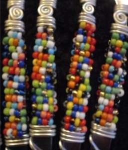 Ensemble de fourchettes en acier inoxydable avec poignée micro perlée de couleur orange, parfait pour les ustensiles de cuisine à domicile, les hôtels et les restaurants. - Product Image 5