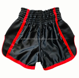 Pantalones Cortos de Boxeo Unisex XL de Satén Pesado Personalizados Pantalones Cortos de Gimnasio MMA Cintura Elástica Sublimación Frontal Ropa de Lucha para Adultos Muay Thai - Product Image 3