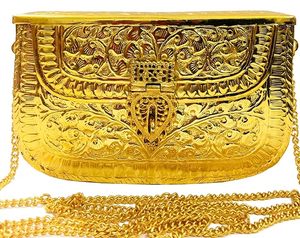 Bolso de mano de latón de lujo para looks festivos, hecho a mano, estilo étnico, para mujer, ideal para bodas reales. - Product Image 6