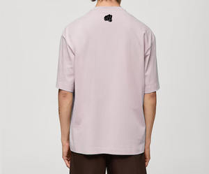 Camisetas de cuello redondo de algodón pesado de gran tamaño para hombres, Camisetas básicas esenciales suaves clásicas, ropa teñida, técnica de manga corta - Product Image 4