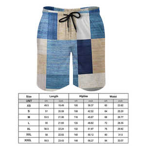 Shorts de plage en satin 100 % coton imprimés pour hommes, taille élastique, séchage rapide, maillots de bain d'été, fourniture de logo personnalisé en gros - Product Image 6