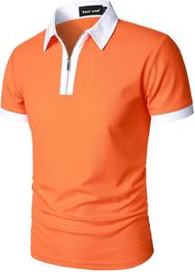 เสื้อยืดผู้ชายแบบมีซิปครึ่งตัว ดีไซน์ใหม่ปี 2024 สำหรับขายส่ง ผ้าฝ้าย 100% ผลิตตามสั่งจากปากีสถาน ผ้าถักเนื้อแน่น - Product Image 2