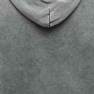 Personalizado 440G algodón grueso pesado Terry pulóver Oversize Sudadera con capucha de peso pesado en blanco ácido lavado Sudadera con capucha sudaderas con capucha para hombres - Product Image 5