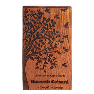 Caja de madera personalizada para cenizas humanas Caja de urna de cremación y ataúd de entierro Recuerdos conmemorativos para cenizas humanas - Product Image 5