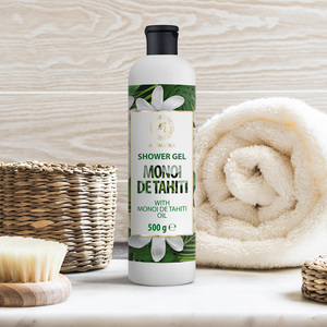 Gel Douche Monoi de Tahiti à la Fleur de Tiaré – Lavant Corporel Hydratant, Nourrissant, Parfumé, Aromathérapie Florale Tropicale – OEM, Marque Privée - Product Image 3