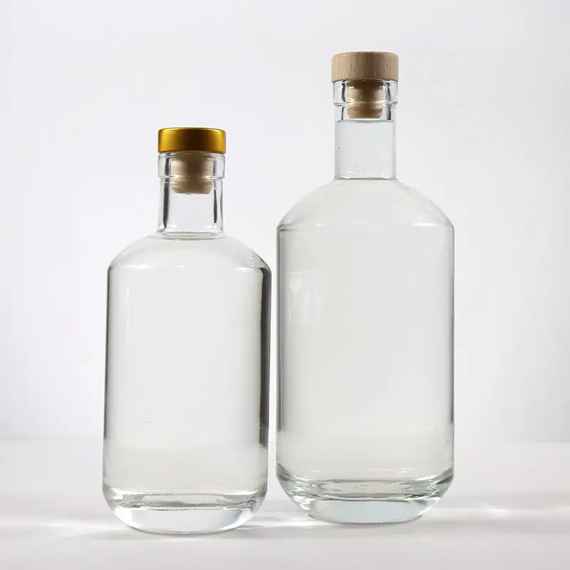 Nhà Máy Sản Xuất Kích Cỡ Khác Nhau Tùy Chỉnh Rỗng Đóng Gói Glass Vodka Chai