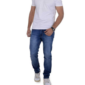 Nuevos Jeans de Invierno Promocionales al por Mayor, Cómodos y Elásticos, Vaqueros Ajustados para Hombre, 100% Algodón, Talla y Logotipo Personalizados - Product Image 5
