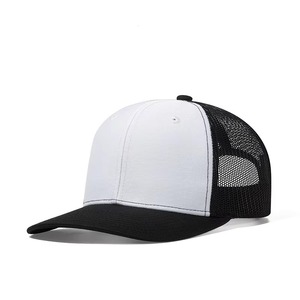 Sombreros de camionero de 6 paneles de ala plana de perfil alto de estilo personalizado de alta calidad, gorra de béisbol simple impermeable transpirable ligera - Product Image 2