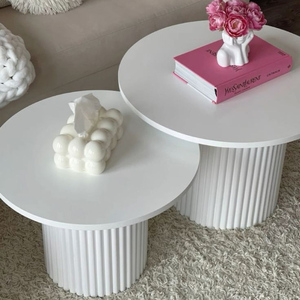 Mesas de centro de laca de mármol Beige modernas y mesa de consola decoración del hogar para sala de estar personalizada hecha a mano Vietnam - Product Image 3