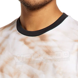 Camiseta personalizada de cuello redondo para hombre, Tie-Dye Camiseta de manga corta con estampado de alta calidad, venta al por mayor - Product Image 4