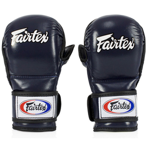 ถุงมือชกมวยหนังแท้สั่งทำพิเศษคุณภาพสูงสีดำ Fairtex แบบรัดตีนตุ๊กแก กันลื่น ปิดนิ้วเต็มรูปแบบ สำหรับมวยไทยและการต่อสู้แบบสตรีทไฟท์ - Product Image 1