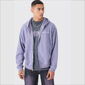 Sweat-shirts à capuche zippés en molleton de qualité supérieure, 80 % coton, 20 % polyester, vente en gros, faible MOQ, pour hommes, unis, respirants, zippés, brodés, personnalisés - Product Image 4