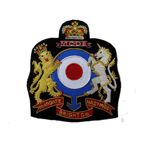 Haute Qualité Personnalisé Flying Tigers Bomber Goldwork Bullion Fil Veste Patch Brodé Métal Laiton Dentelle À Coudre Badges UBORA - Product Image 5