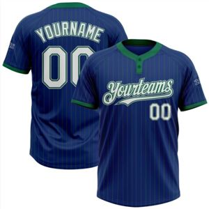 เสื้อกีฬาเบสบอลผ้าตาข่ายระบายอากาศถ่ายเทความร้อนเสื้อกีฬาโพลีเอสเตอร์100% พลัสไซส์ออกแบบได้ตามต้องการชื่อทีม - Product Image 1