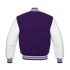 Veste universitaire respirante et coupe-vent de haute qualité pour hommes, couleur unie, option grande taille Letterman - Product Image 2