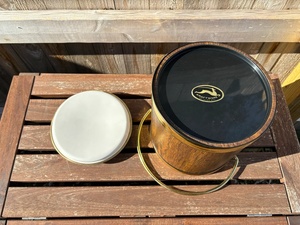 Cubo de hielo liso contemporáneo en madera maciza para presentaciones elegantes de bares de comedor y reuniones al aire libre - Product Image 2