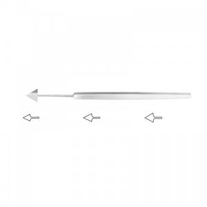 Material de acero inoxidable con certificación CE, hoja afilada puntiaguda Jaeger, queratomo, cirugías oculares, uso oftálmico Jaeger Keratomes - Product Image 1